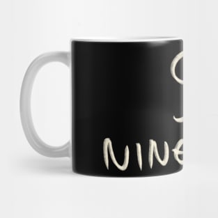 Hand Drawn Letter Number 91 Ninety One Mug